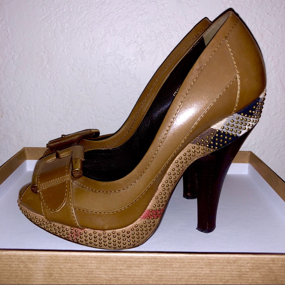Burberry Platform Buckle Heels